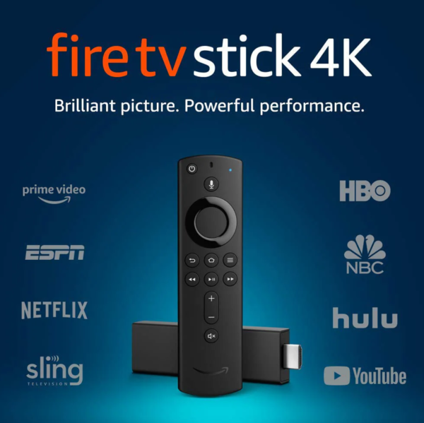 جهاز Amazon Fire TV Stick 4K (توصيل مجاني)